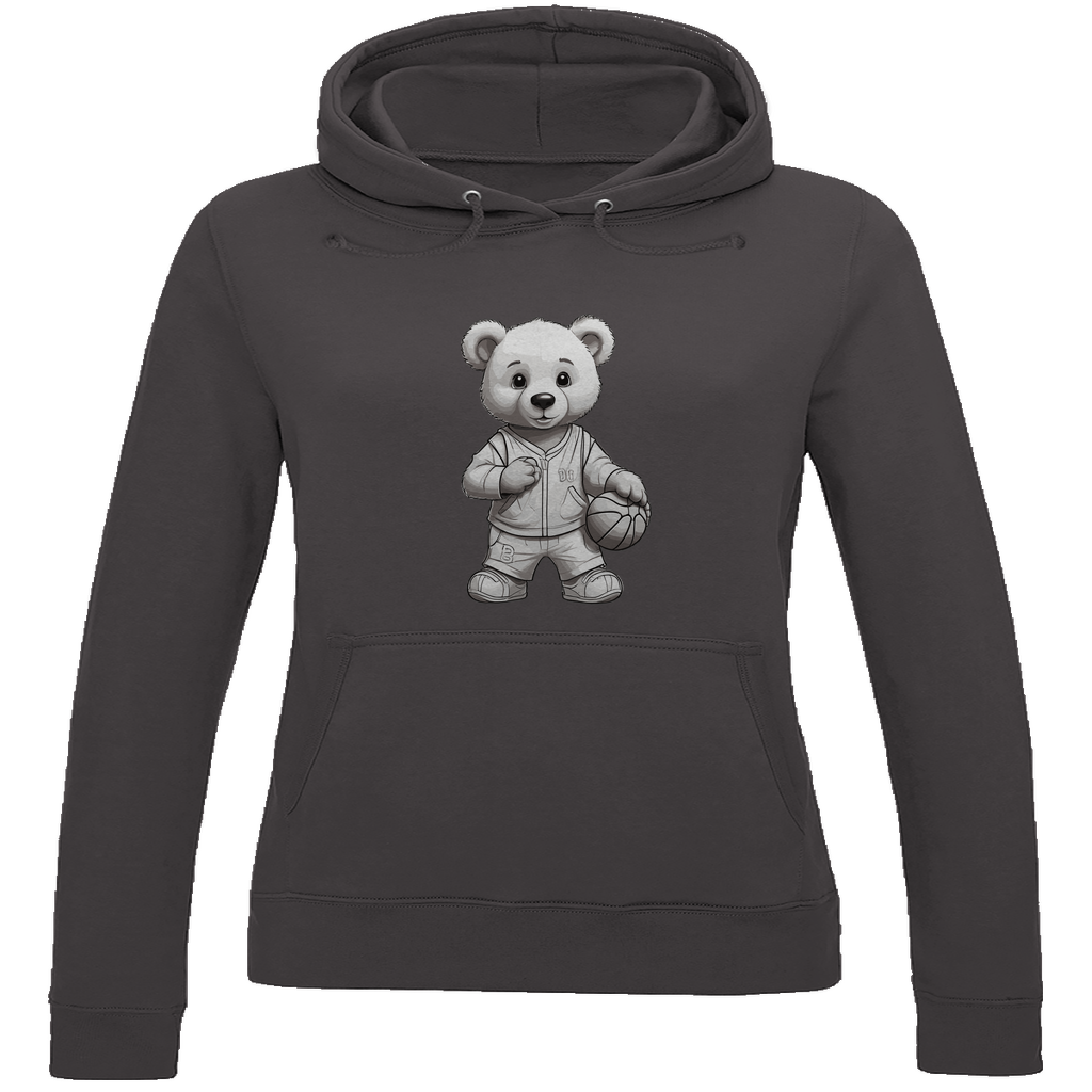 Damen Hoodie „Basketball-Bär“ – Stylisch, cozy & voller Energie