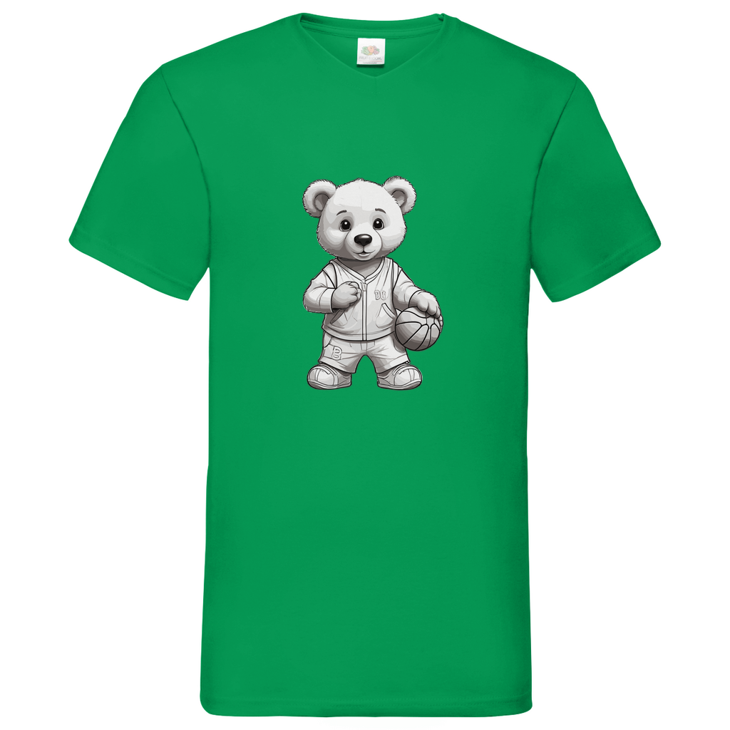 Herren T-Shirt „Basketball-Bär“ – Urban Style trifft Sports Vibes