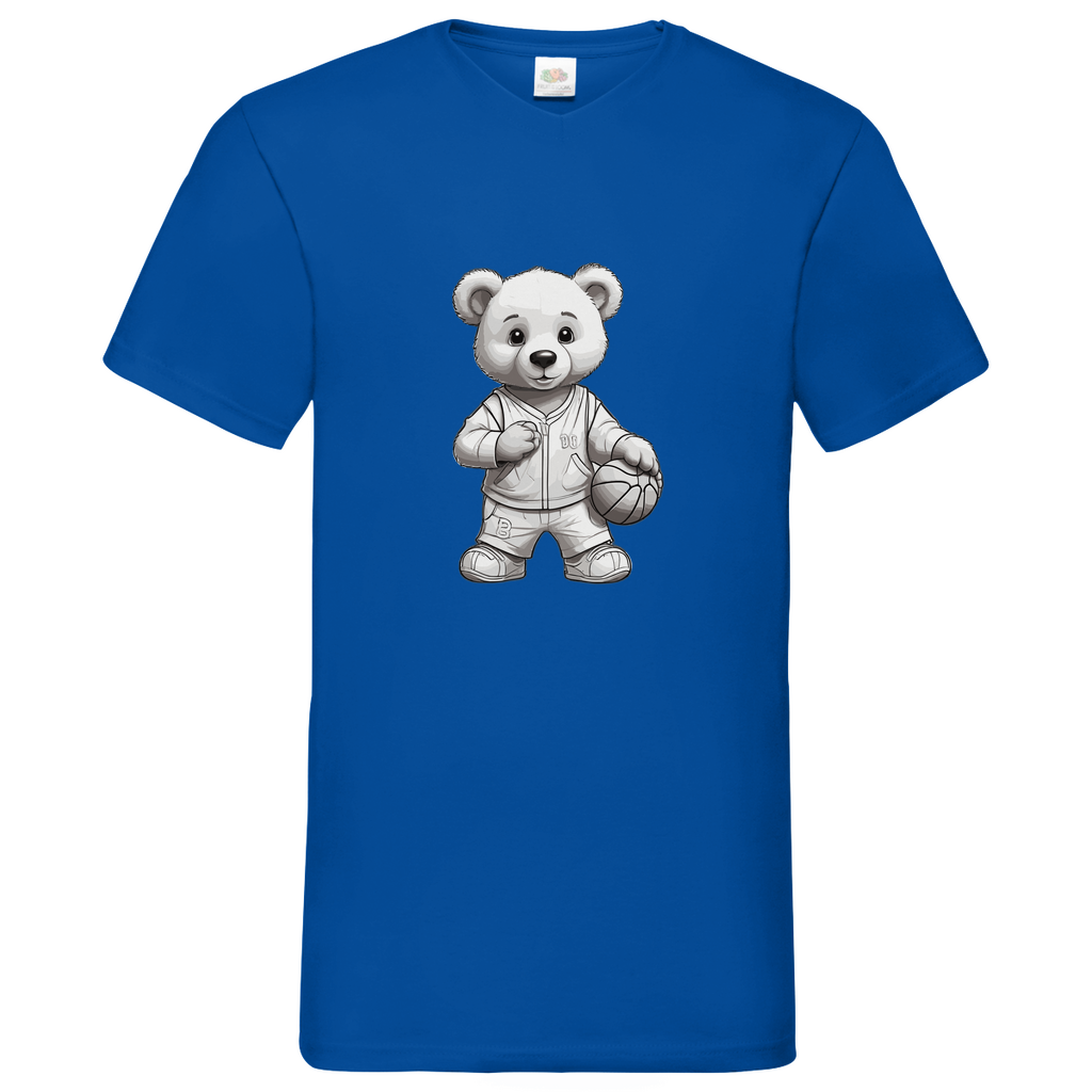 Herren T-Shirt „Basketball-Bär“ – Urban Style trifft Sports Vibes