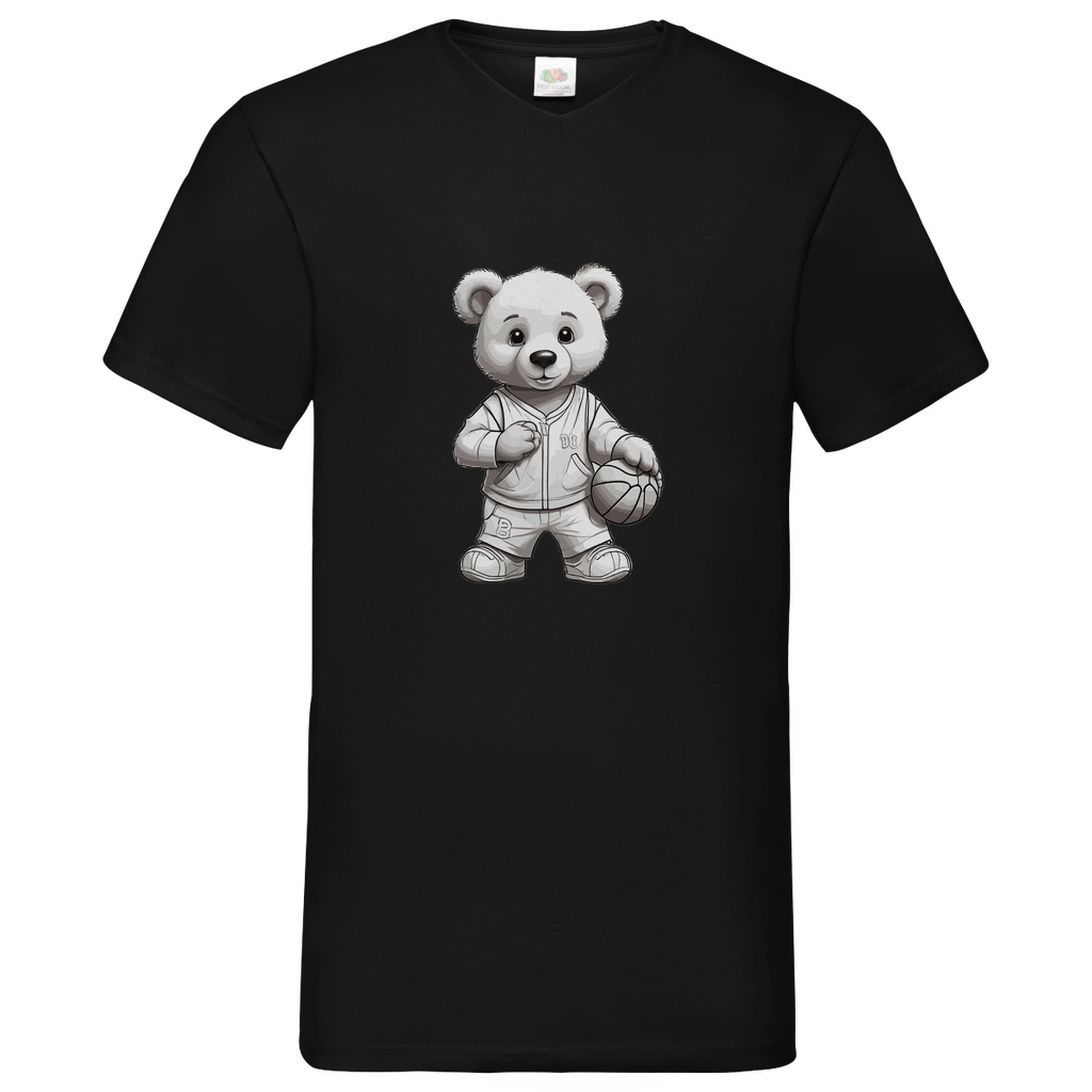 Herren T-Shirt „Basketball-Bär“ – Urban Style trifft Sports Vibes