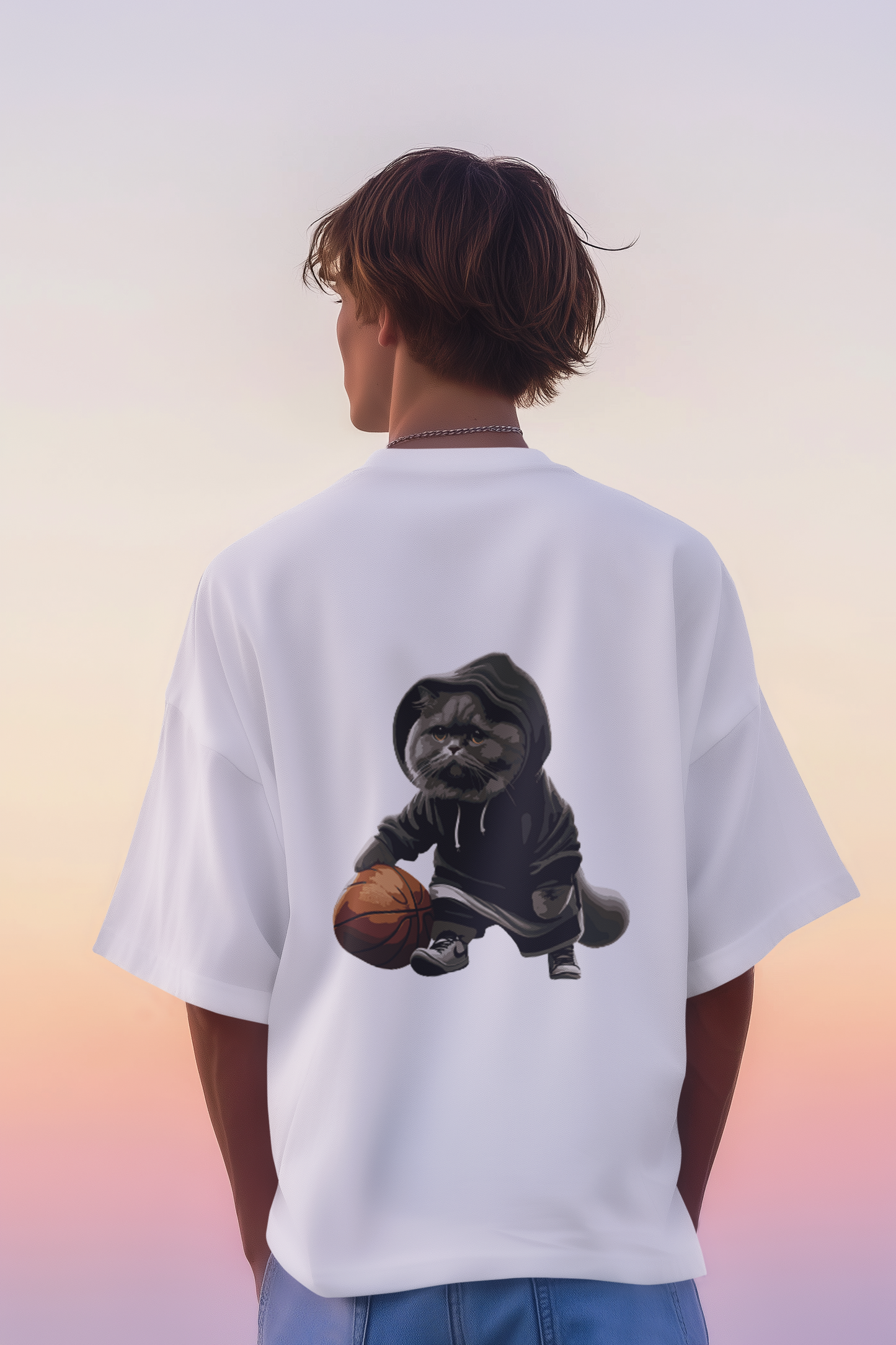 HoodCat Heavy – Jack and Jones Oversized Tee (Backprint)